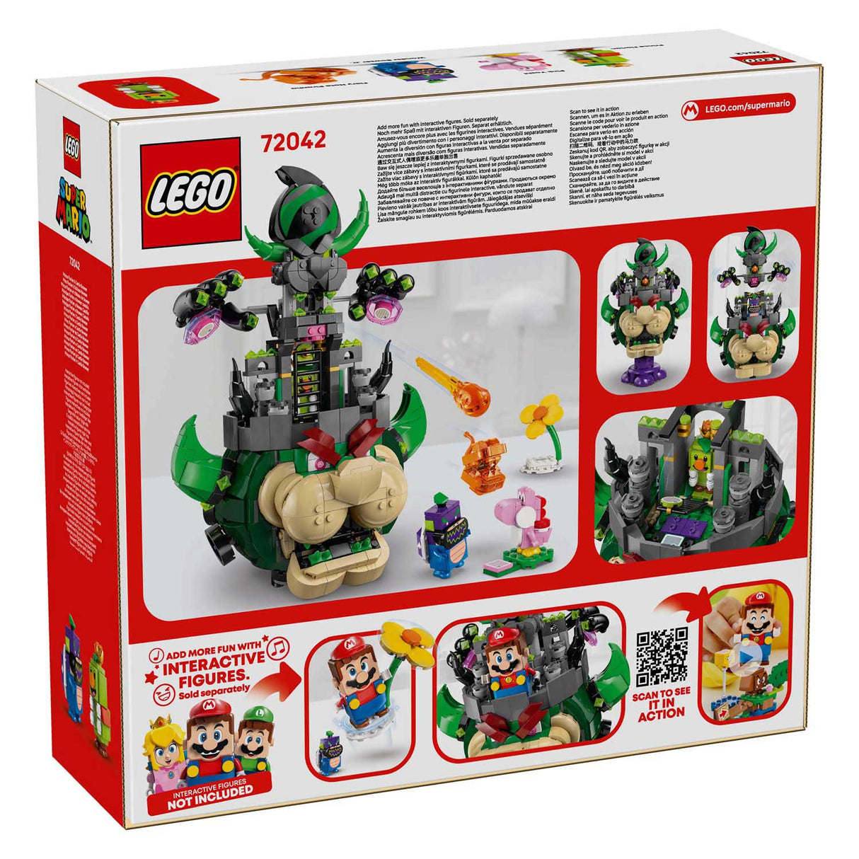 Lego super mario 72042 príncipe florian e castelo bowser