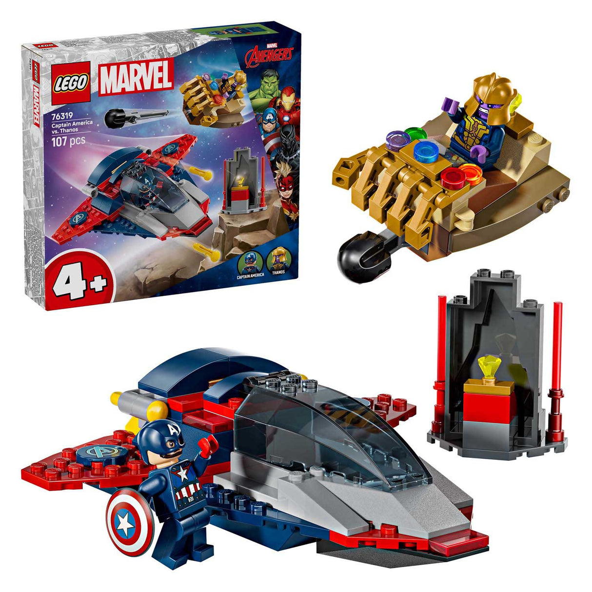 Lego superhjältar marvel 76319 captain america vs. thanos