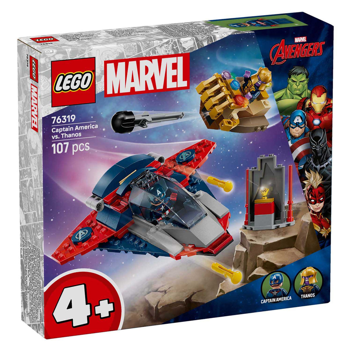 Lego super heroes marvel 76319 captain america vs. thanos
