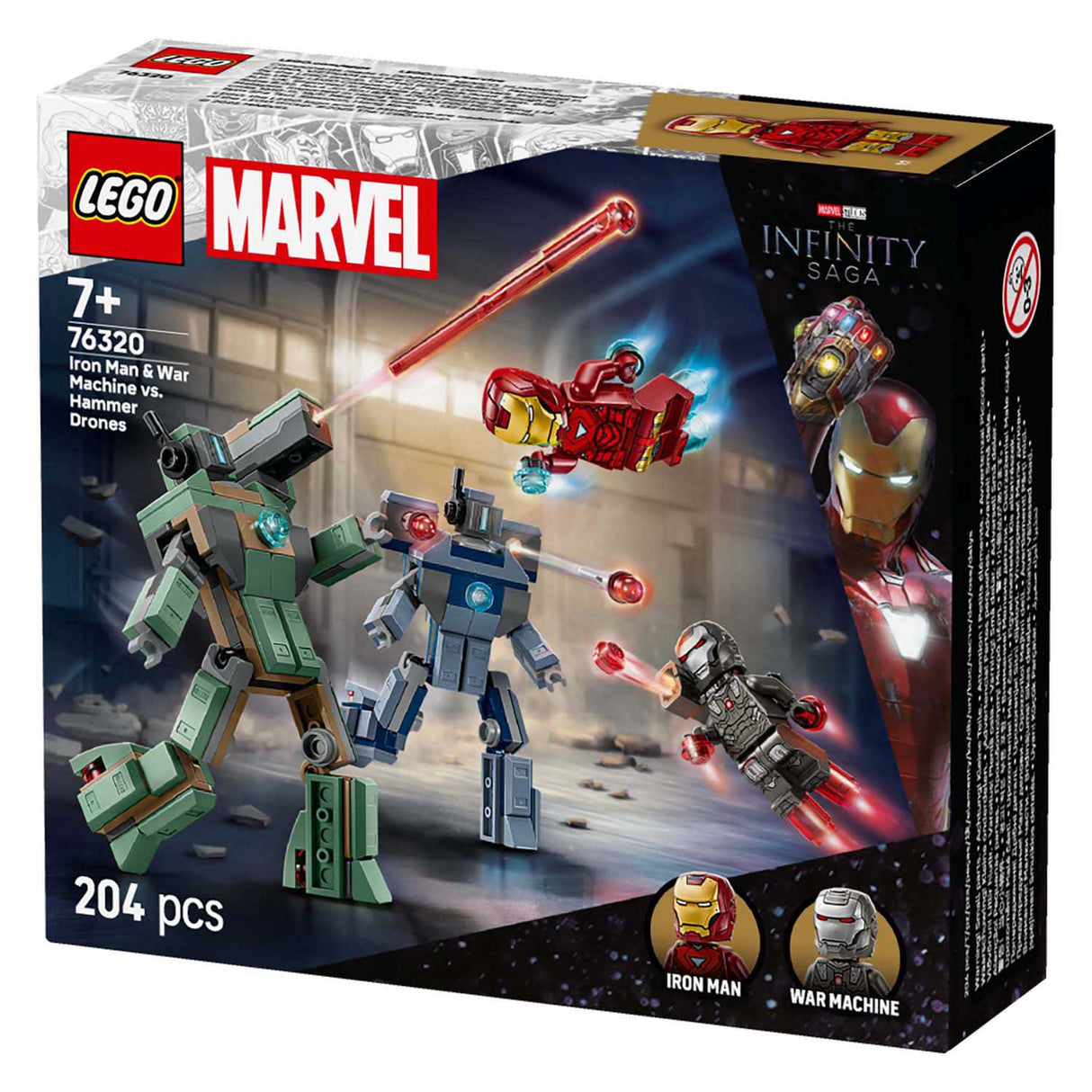 Lego Super Heroes Marvel 76320 Iron Man and War Machine vs Hammer Dronen