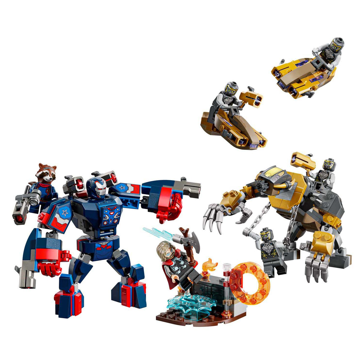 Lego superhelte marvel 76322 avengers slutspil thor vs. chitauri