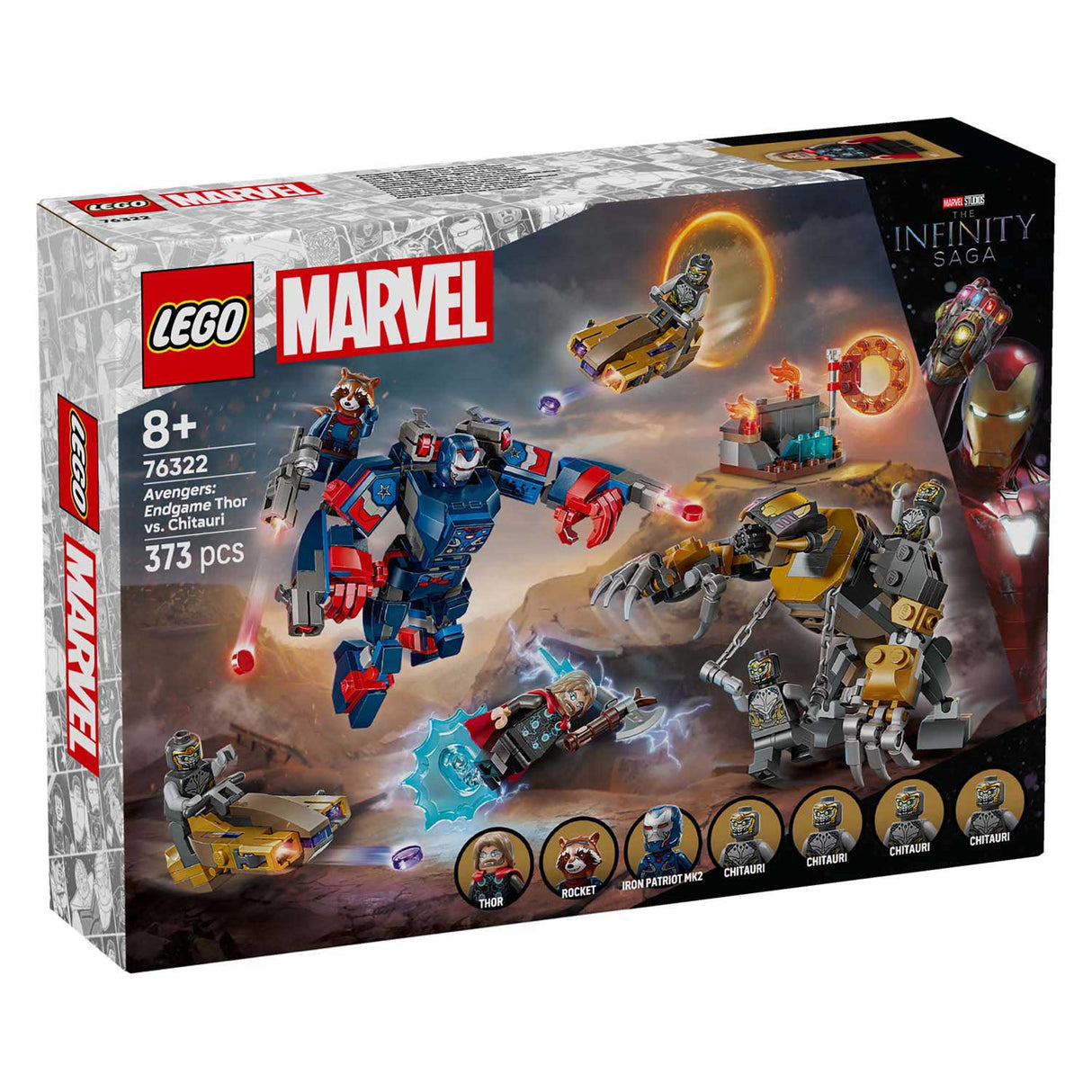 Lego super heroes marvel 76322 avengers endgame thor vs. chitauri