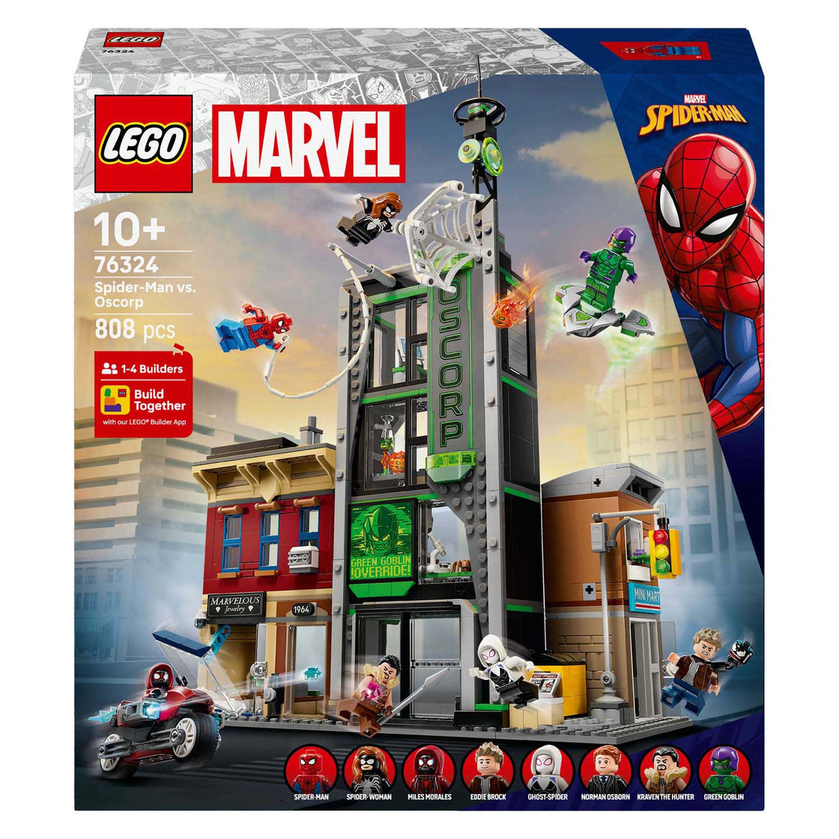 Lego super heroes marvel 76324 spider-man vs. oscorp
