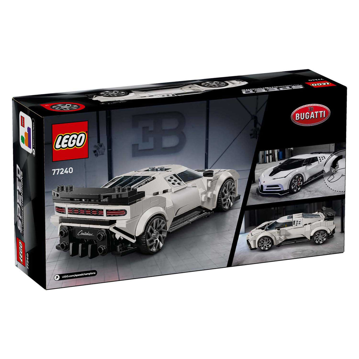Lego speed champions 77240 bugatti centodieci hyper sports car