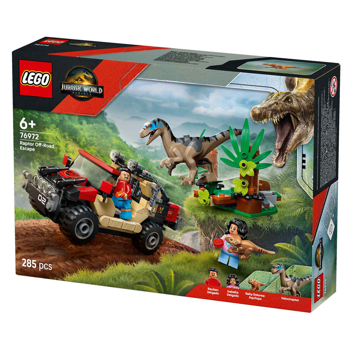 Lego jurassic world 76972 offroad eaptor escape