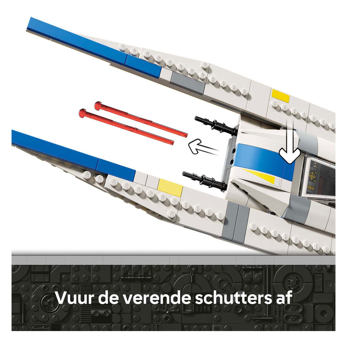 Lego star wars 75399 e ou nave espacial rebelde u-wing starfighter