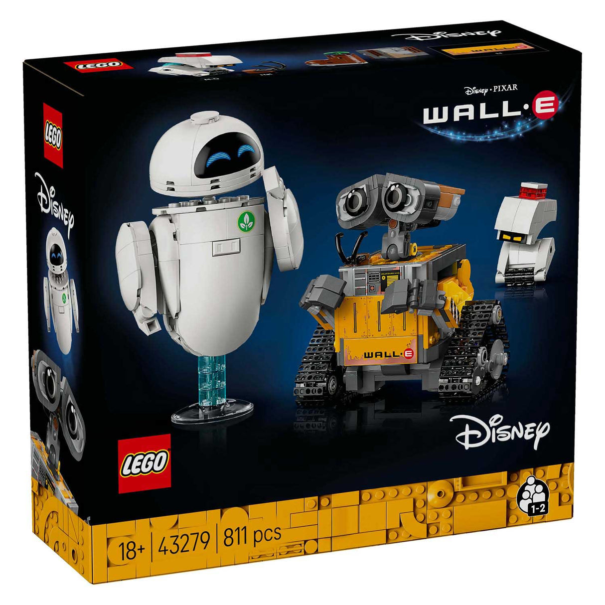 Lego disney 43279 pixar wall-e and eve