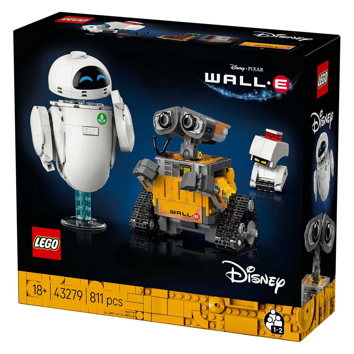 Lego disney 43279 pixar wall-e and eve