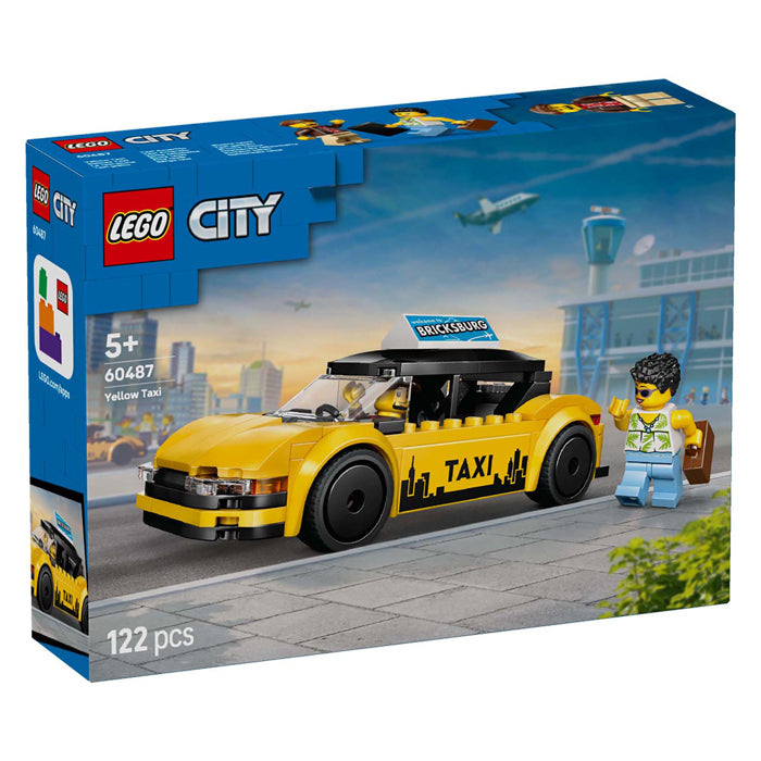 Lego city yellow taxi constructiespeelgoed
