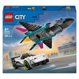 Lego city jet vs. car6 constructiespeelgoed