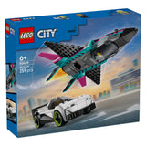 Lego city jet vs. car6 constructiespeelgoed