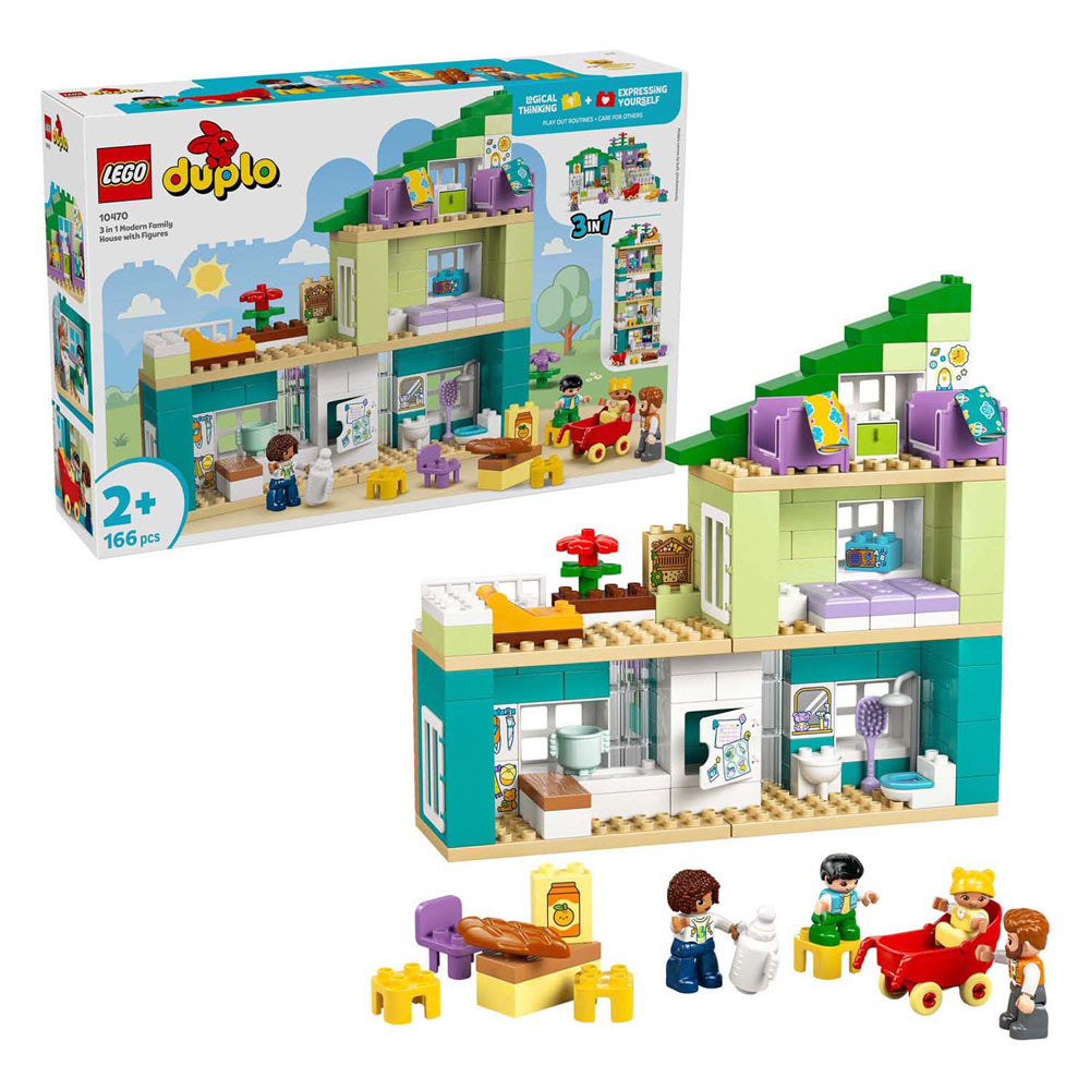 Lego Duplo Town 10470 3 em 1 casa moderna com figuras