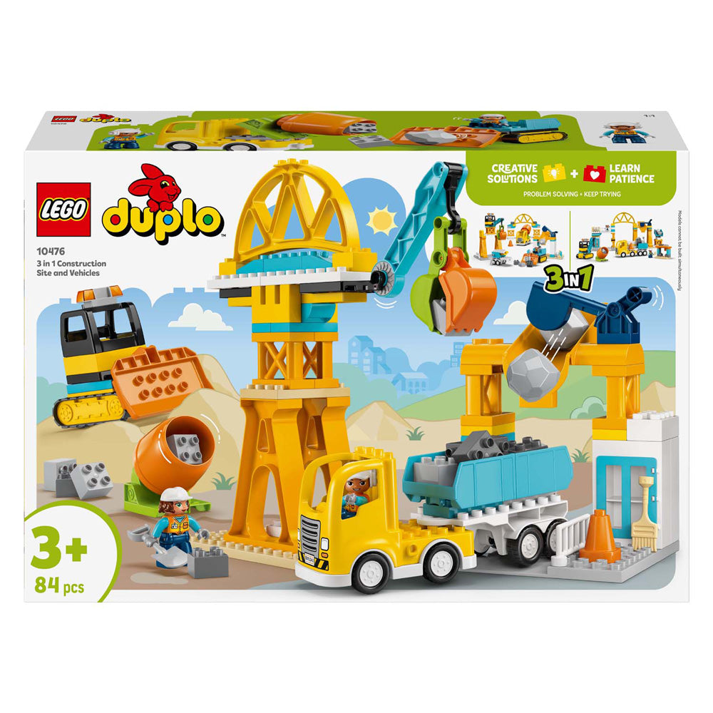Lego Duplo Town 10476 Cantiere e veicoli 3in1