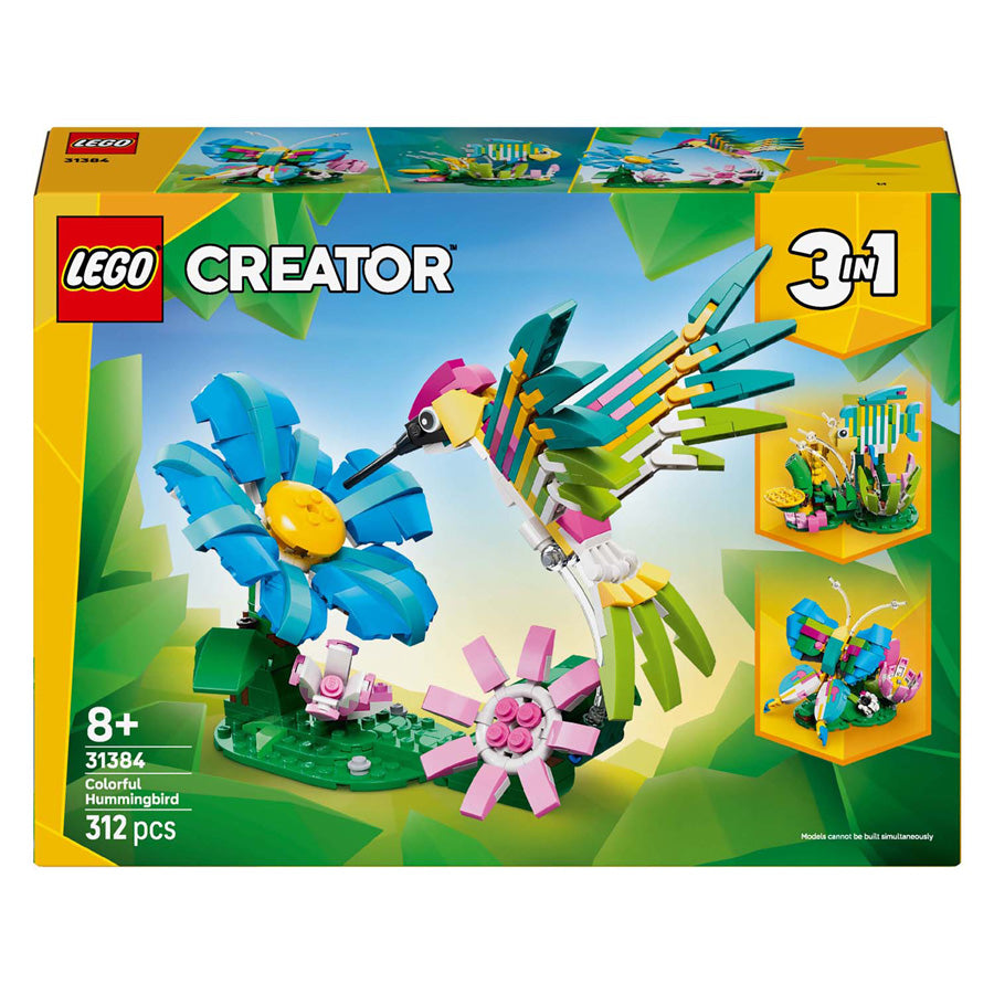 Lego creator 31384 wild animals: colorful hummingbird
