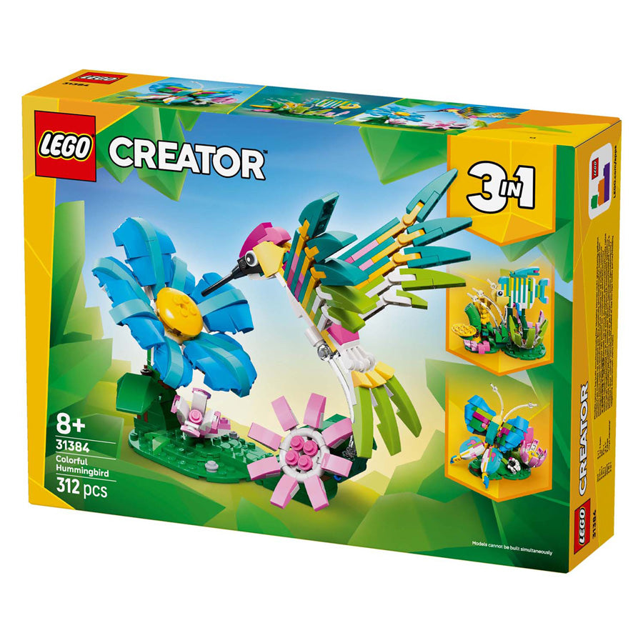 Lego creator 31384 wild animals: colorful hummingbird