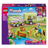 Lego Friends 42695 rimorchio, cavallo e puledro