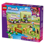 Lego Friends 42695 rimorchio, cavallo e puledro