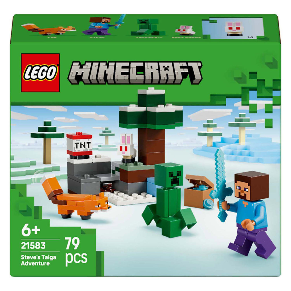 Lego minecraft 21583 steve taiga aventura