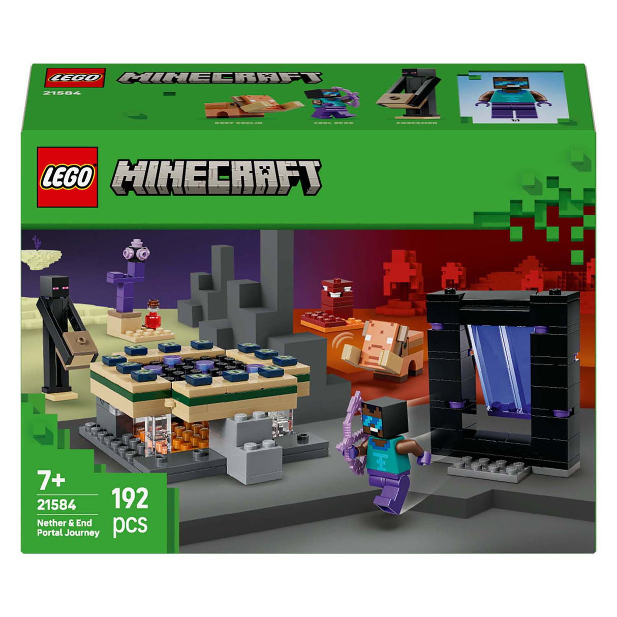 Lego Minecraft 21584 Rees an d'Netther an d'Enn Portal