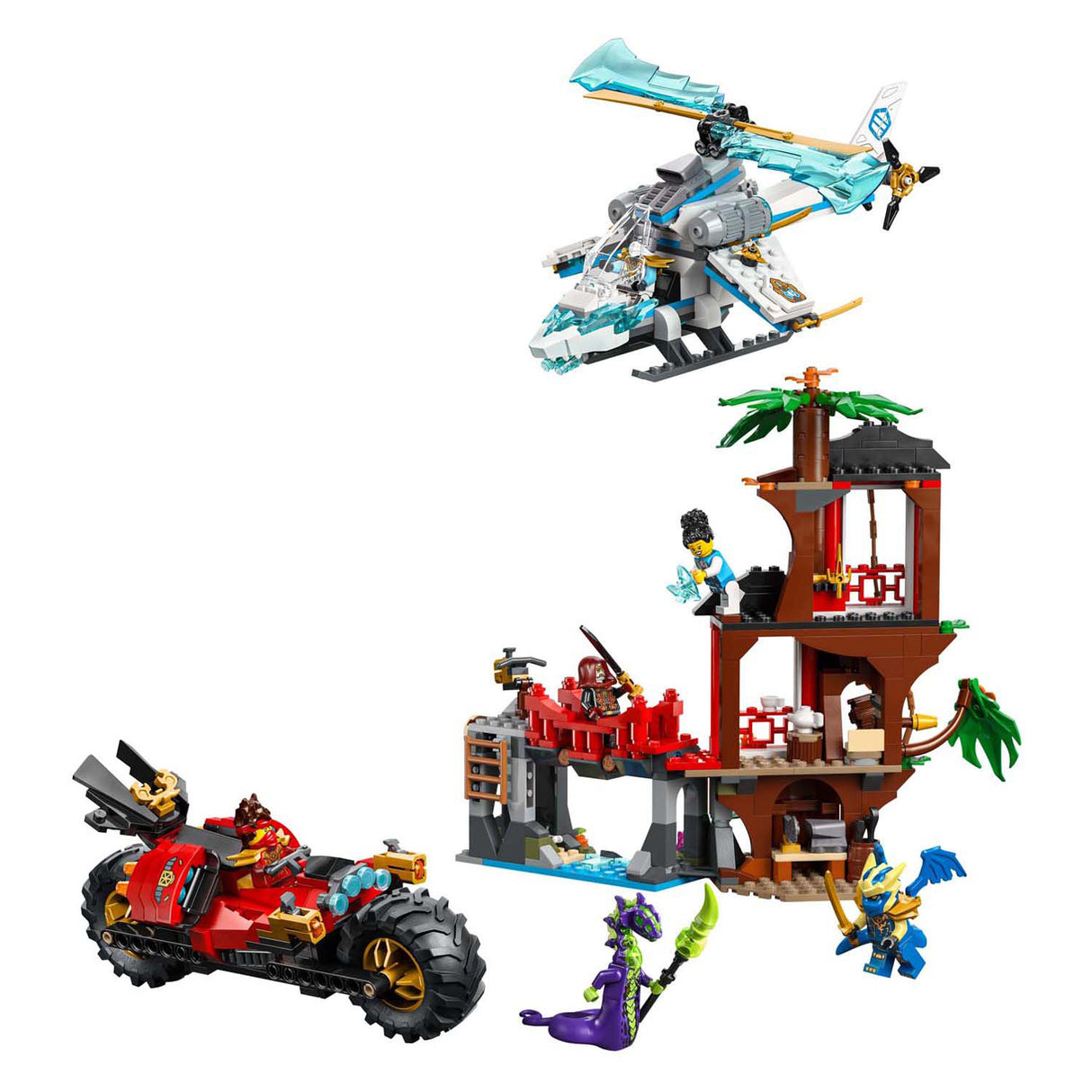 Lego ninjago 71857 ninja køretøjer ved træhuset