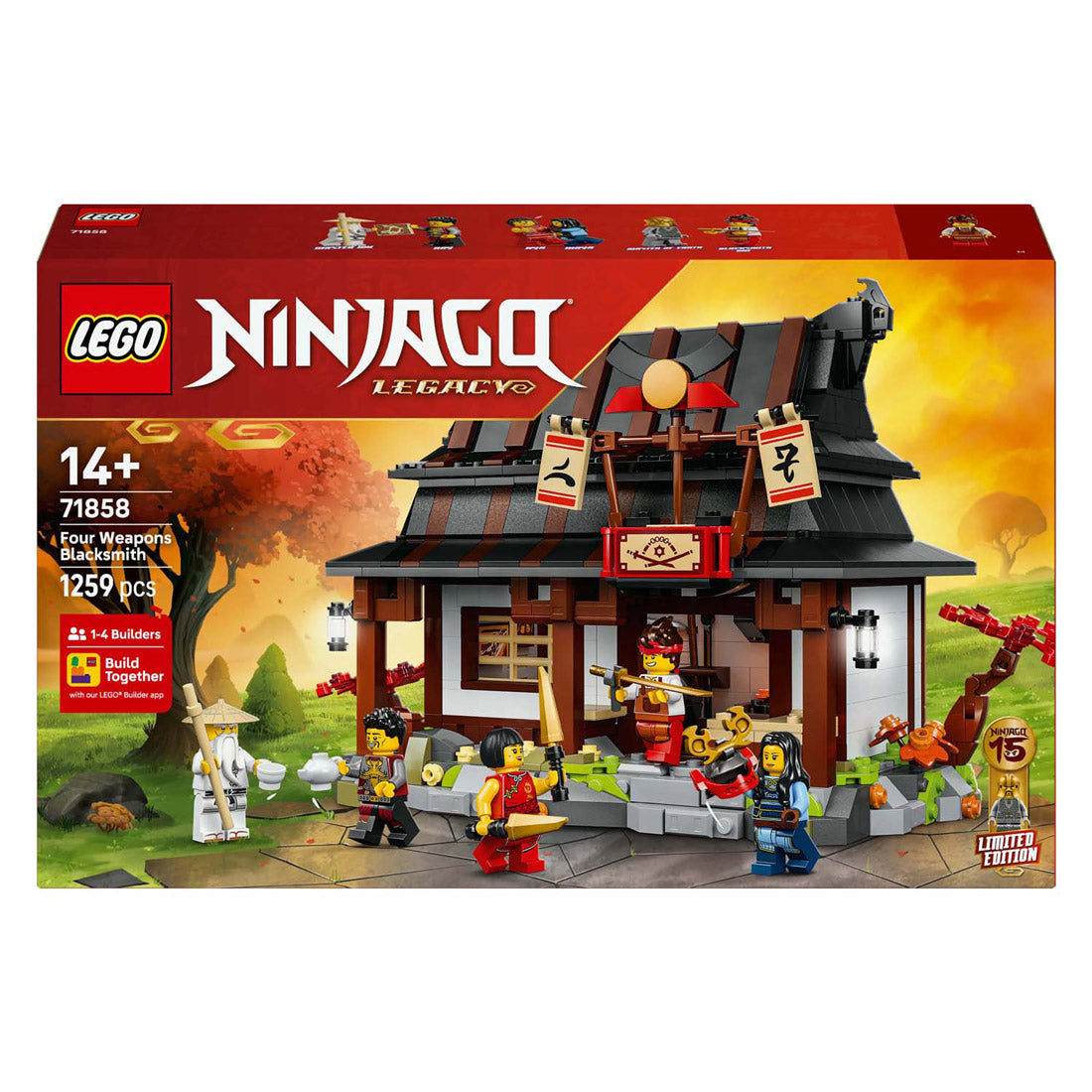 Lego 71858 ninjago 15-års jubilæum smed de fire våben
