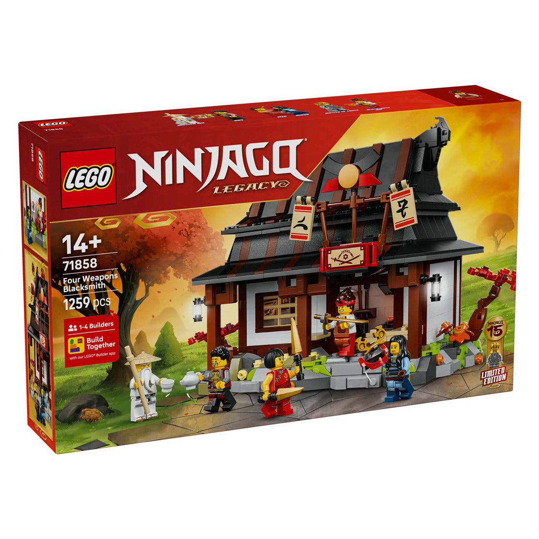 Lego 71858 ninjago 15-års jubilæum smed de fire våben