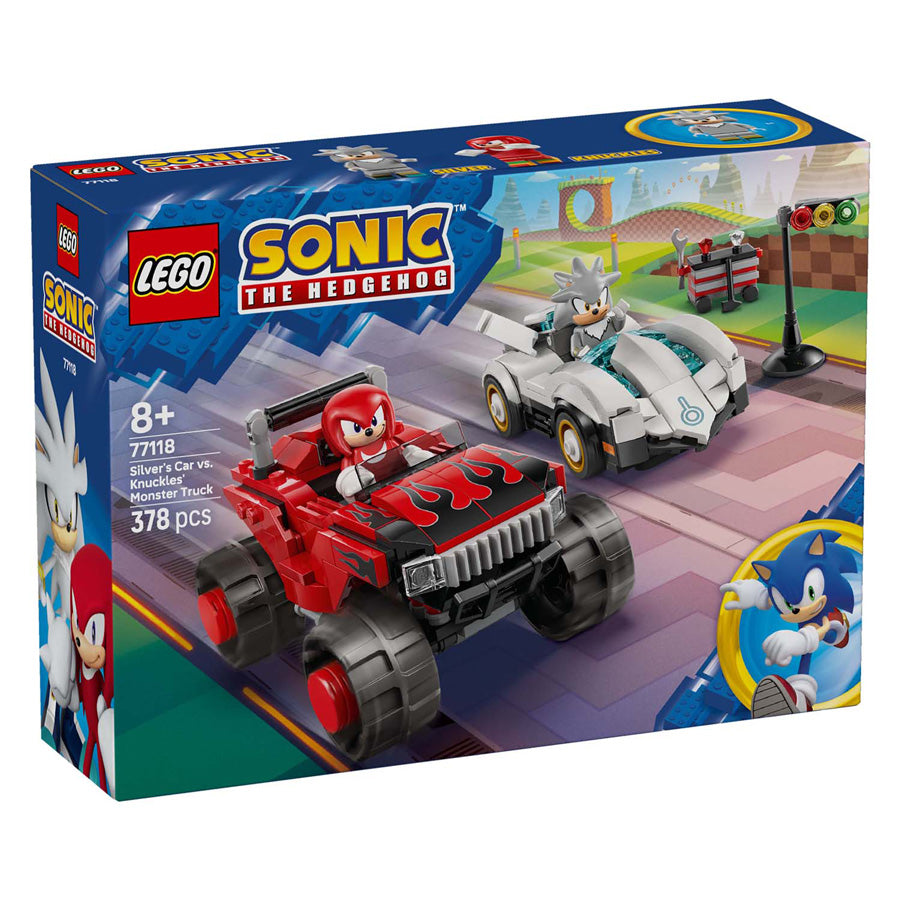 Lego Sonic the Hedgehog 77118 Silver's Auto vs. Knuckles' Monster Truck