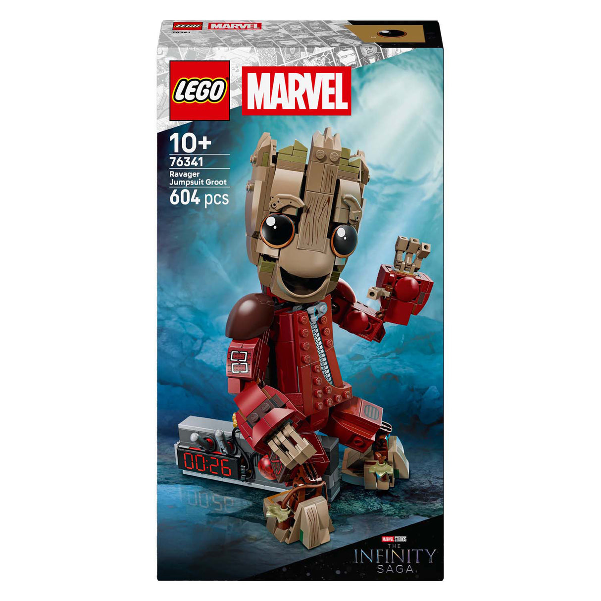 Lego marvel super heroes - groot in ravager jumpsuit constructiespeelgoed (76341)