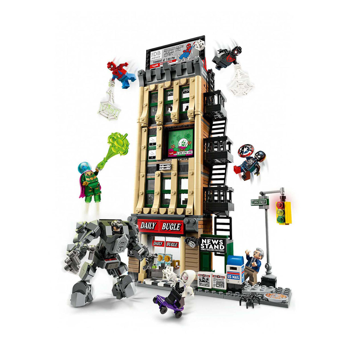 Lego szuperhősök 76342 Marvel Spider-man vs. Mysterio: a napi bugle