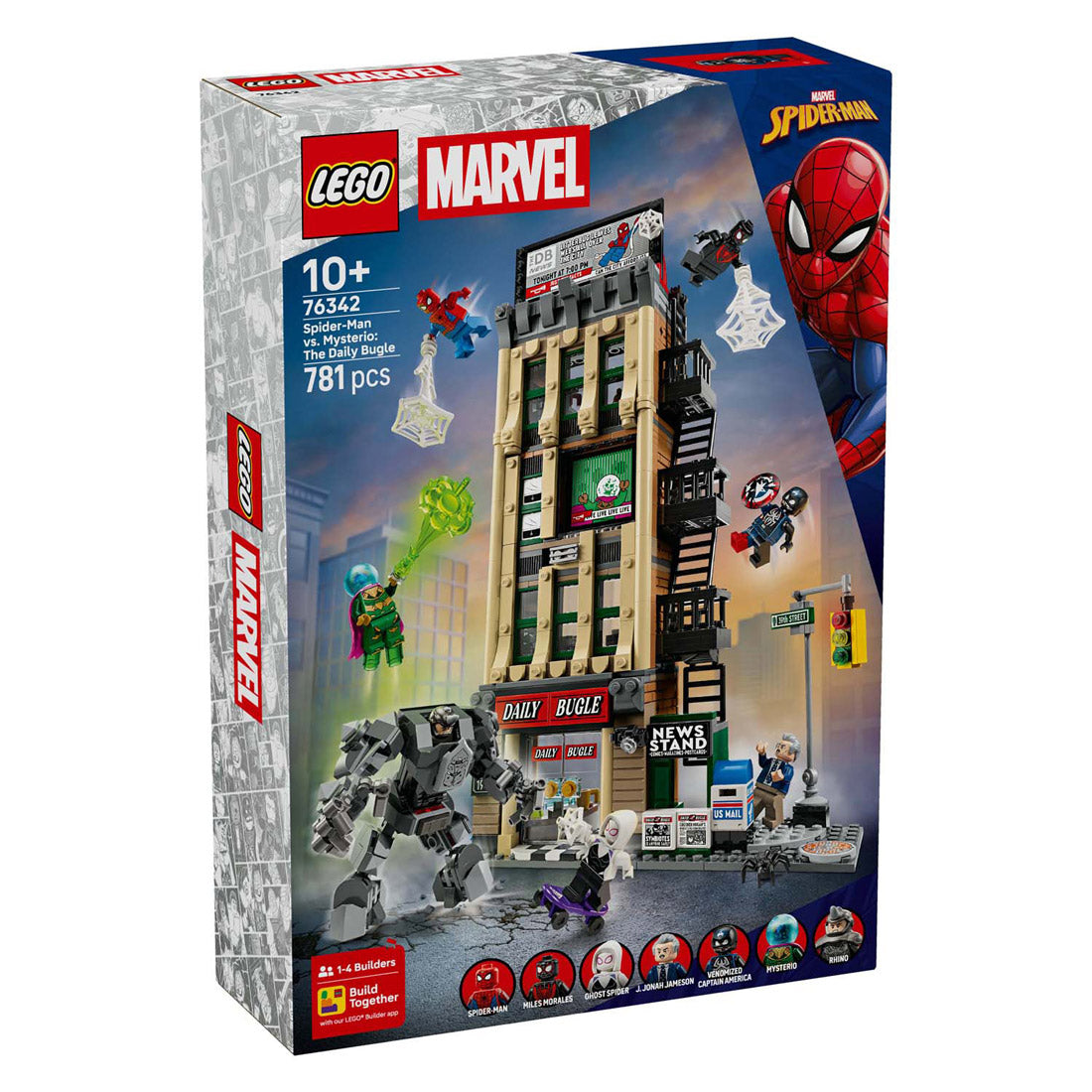 Lego szuperhősök 76342 Marvel Spider-man vs. Mysterio: a napi bugle