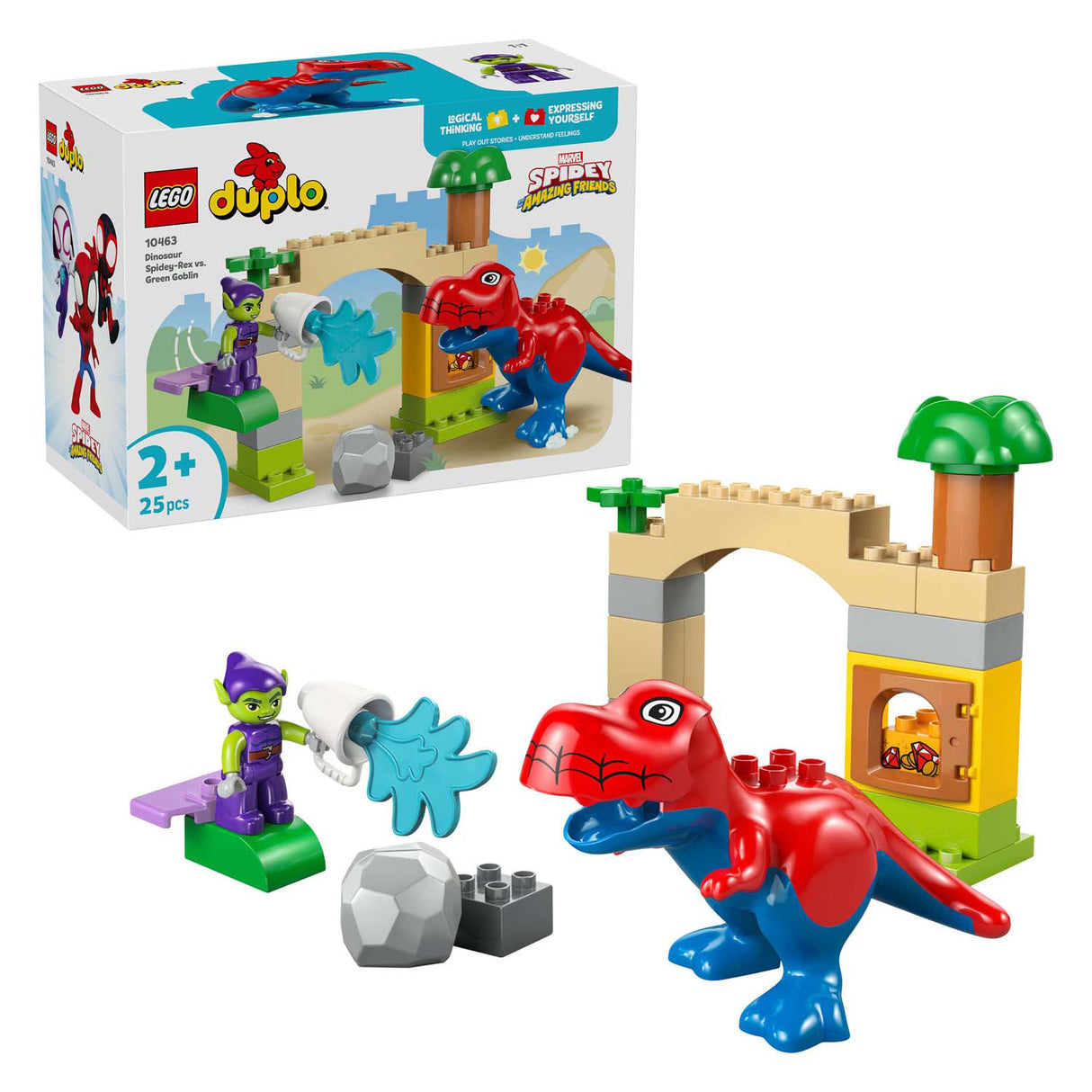 Lego duplo 10463 dinosaurus spidey-rex vs. green goblin