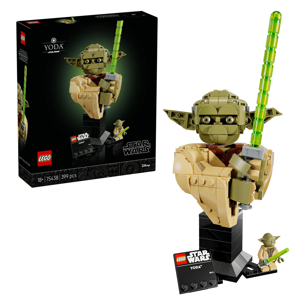 Lego star wars 75438 yoda buste