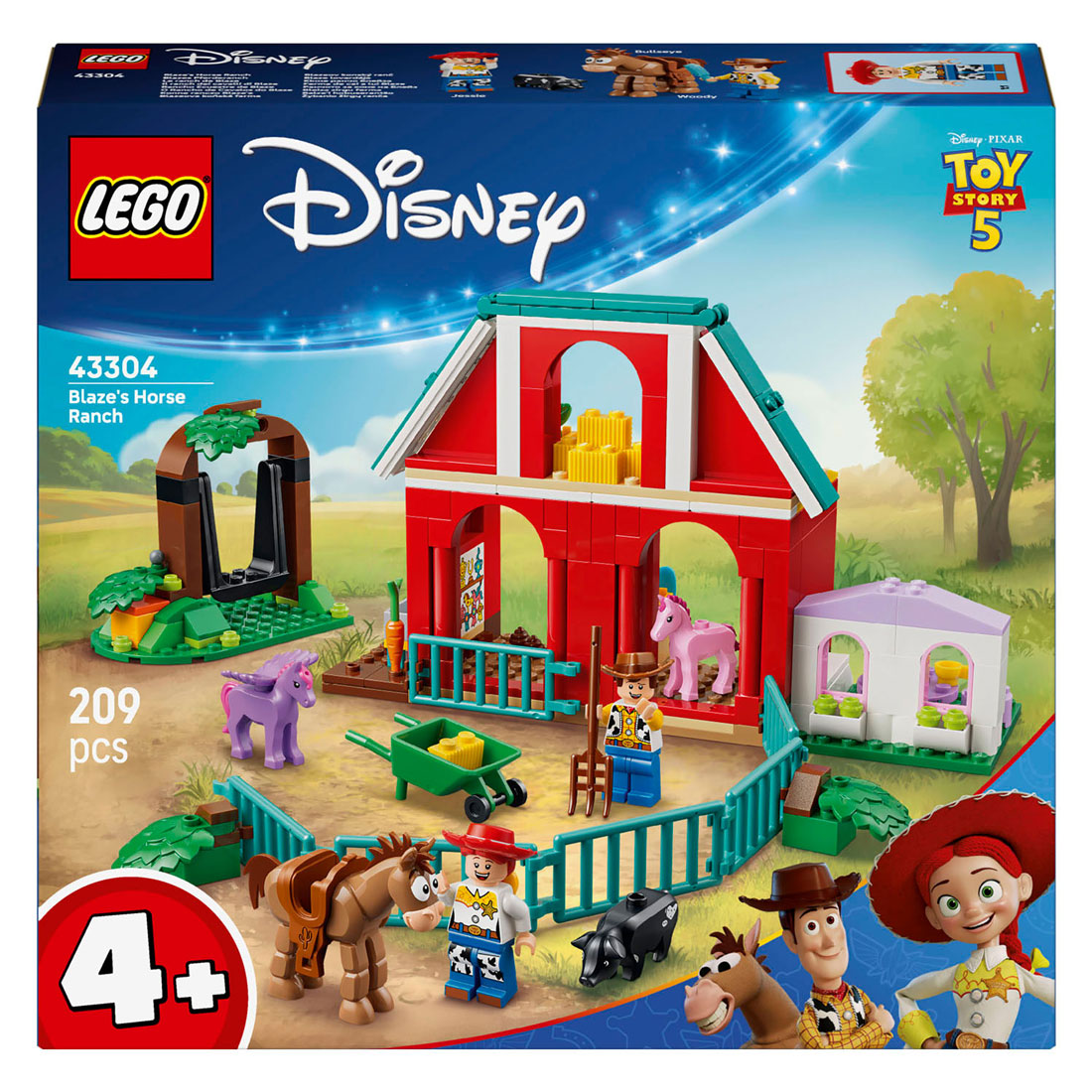Lego disney 43304 blaze's paardenranch