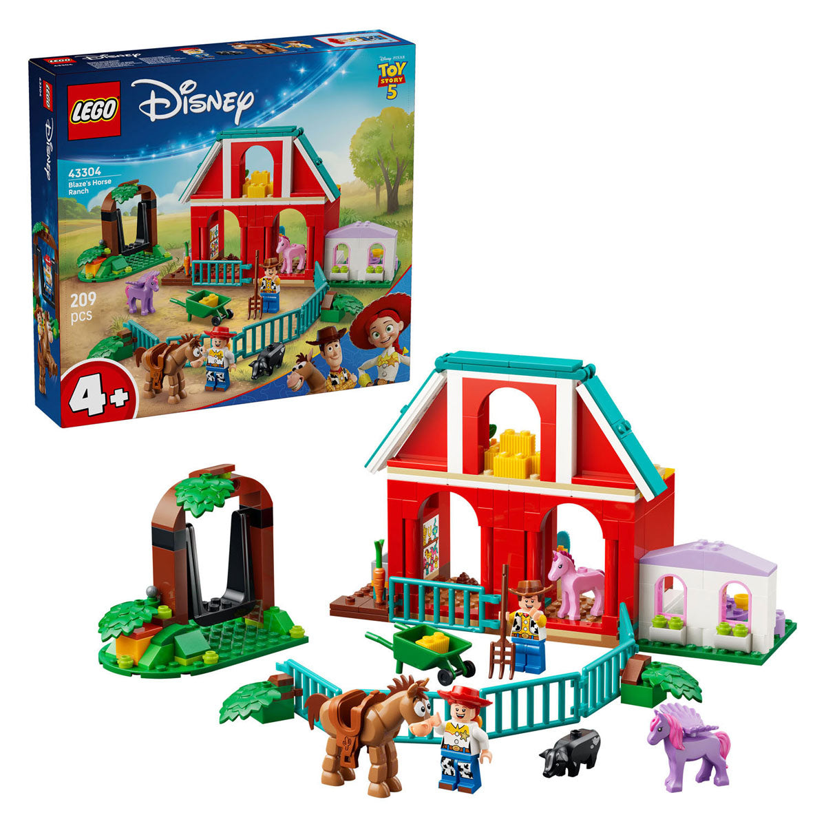 Lego disney 43304 blaze's paardenranch