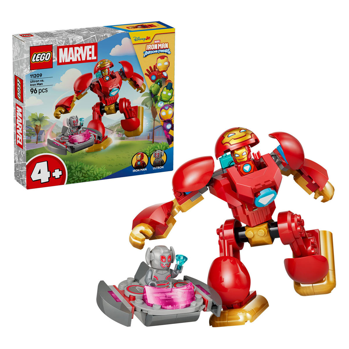 Lego marvel 11209 ultron tegen iron man