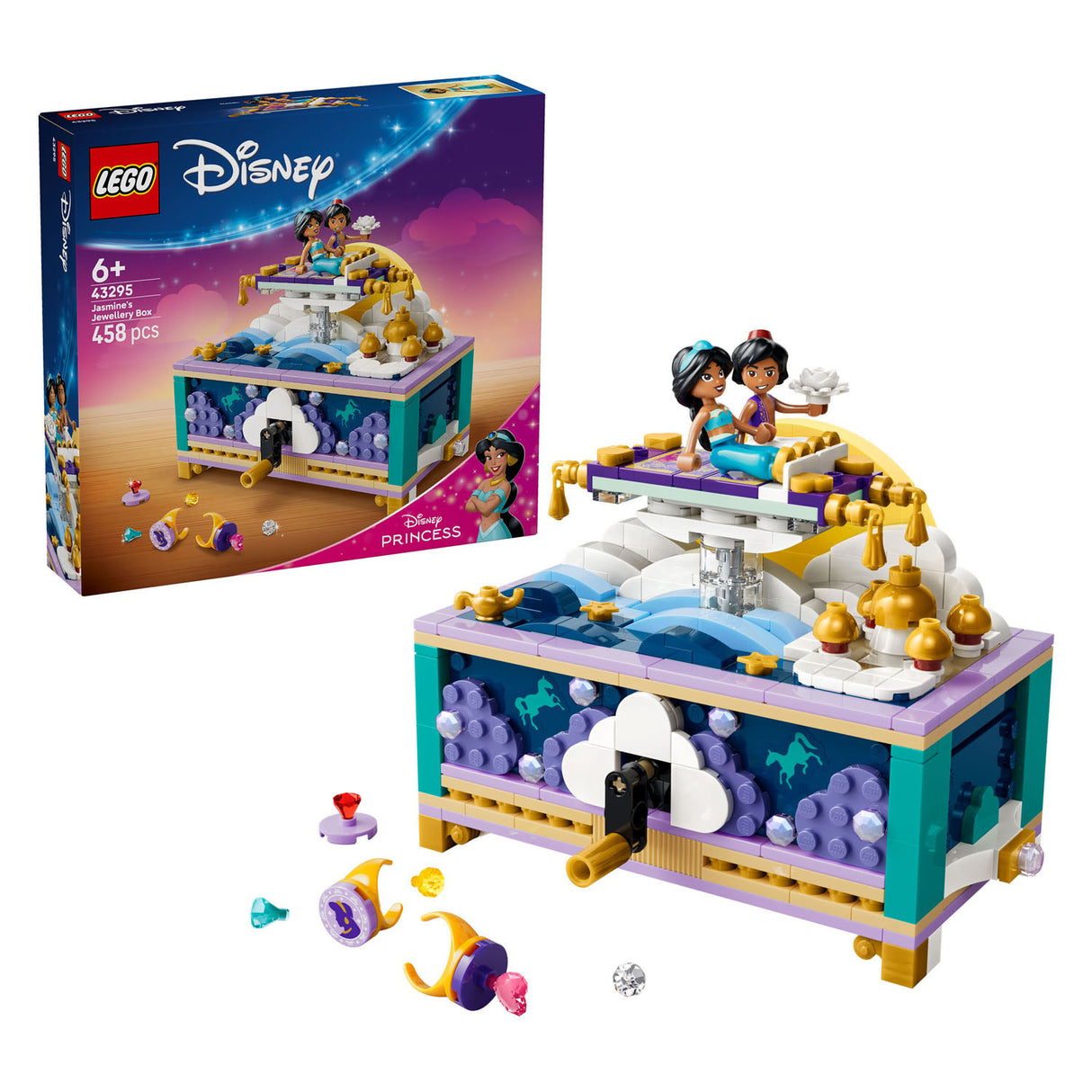 Lego disney princess 43295 jasmines sieradendoos
