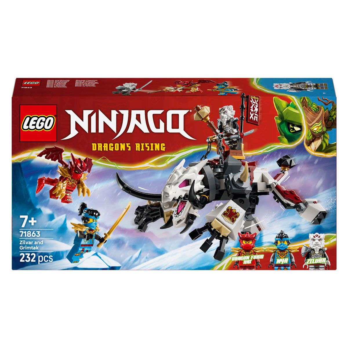 LEGO Ninjago 71863 ZILVAR AND GRIMTAK THE DRAGON BEAST