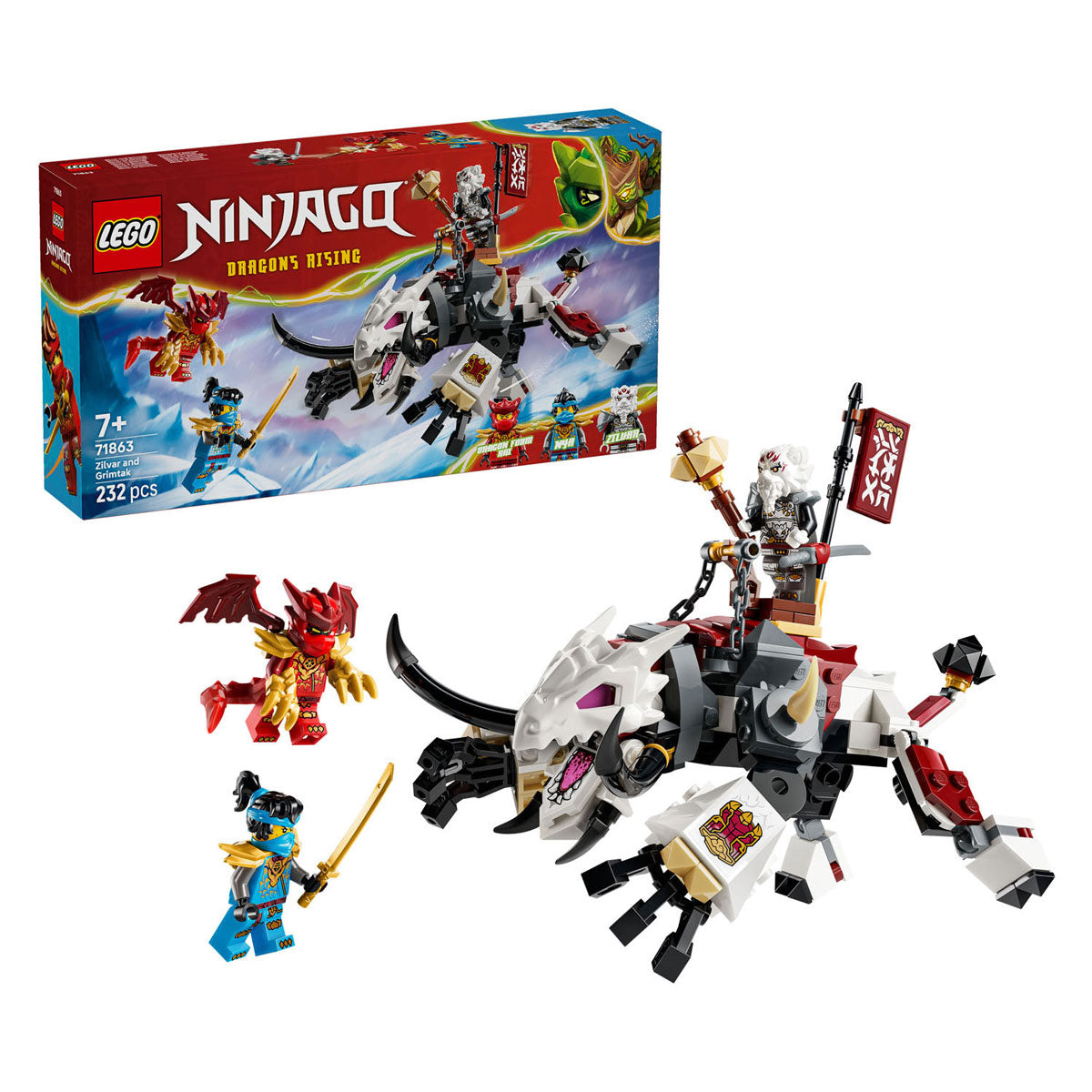 LEGO Ninjago 71863 ZILVAR AND GRIMTAK THE DRAGON BEAST