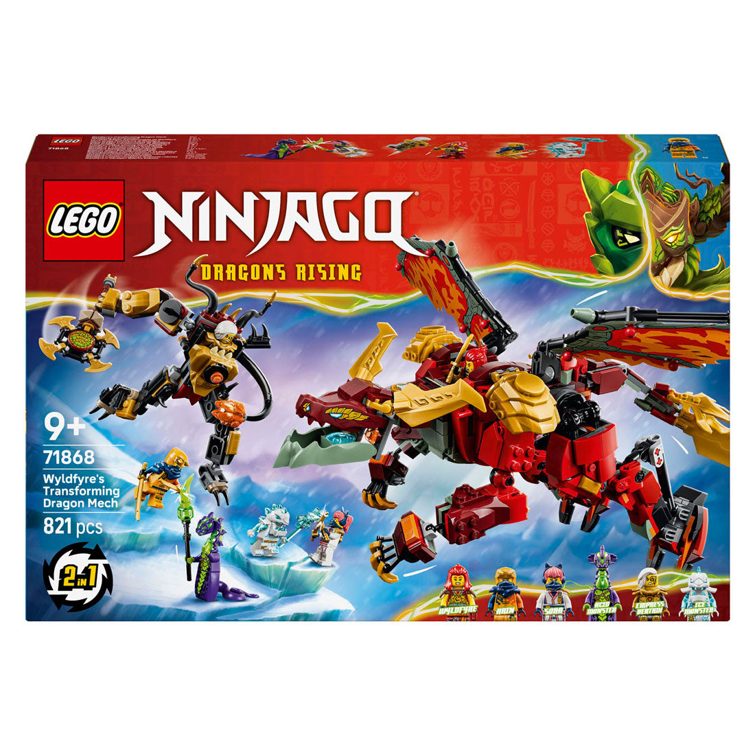 Lego Ninjago 71868 Wyldfyre's Transforming Mech Dragon