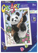 Pintura de Creart Ravensburger no número - Jogando Panda