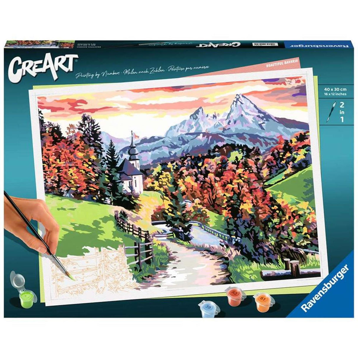 Ravensburger Kreart Painting bei Nummer - schöne Bayern