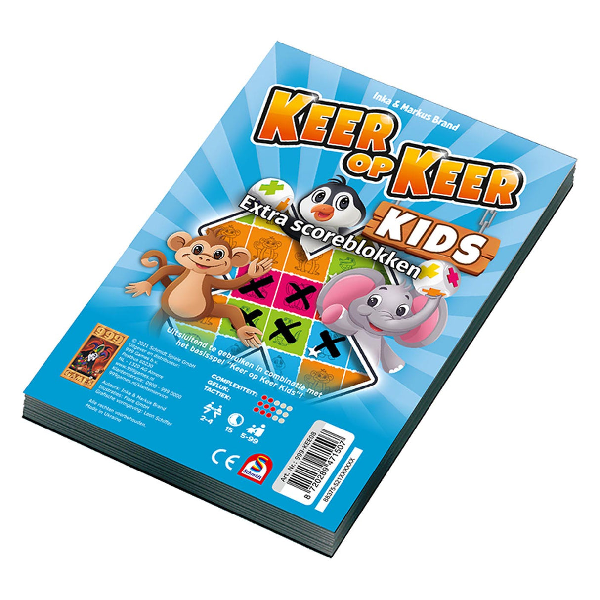 999 Juegos 999 Juegos Una y otra vez Niños: anotar Blokken, 2st.