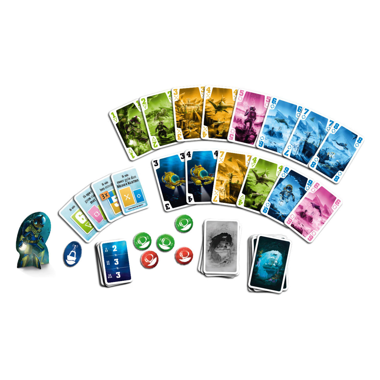 999 her 999 Games de Crew Mission Mission Diepzee Card Game