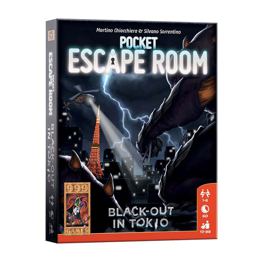 999 iger 999 Igre Pocket Escape Room: Black-Out In Tokyo Card Game