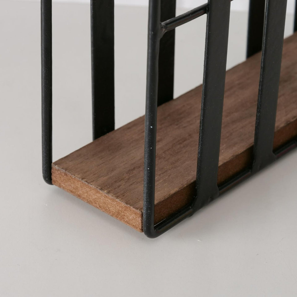 Boltze home servethouder staand hout metaal h15cm