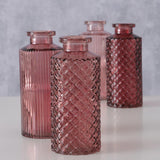 Boltze home vaas roze 4-delige set ø6cm