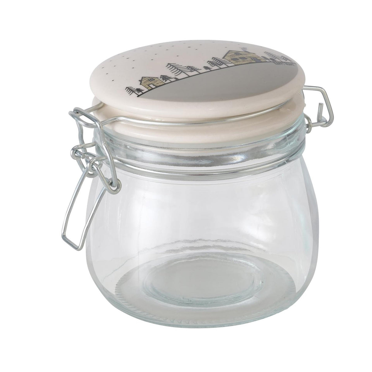 Boltze home voorraadpot homewood 450 ml glas