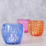 Boltze home theelichthouder glas h8,5cm 3 assorti