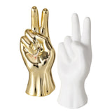 Boltze home beeld hand h19cm goud of wit
