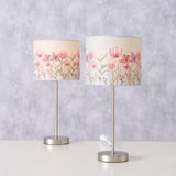 Boltze home tafellamp met kap met bloemdessin h40cm